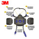 【煒興&3M】3M™2個組/802SD面具用防毒過濾棉過濾罐D8001系列過濾棉系列