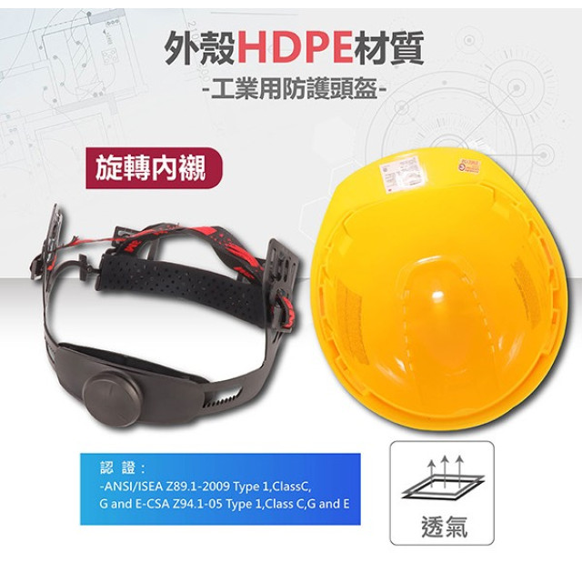 3M H-700SFV-UV系列有孔安全帽【送Y型下巴帶】