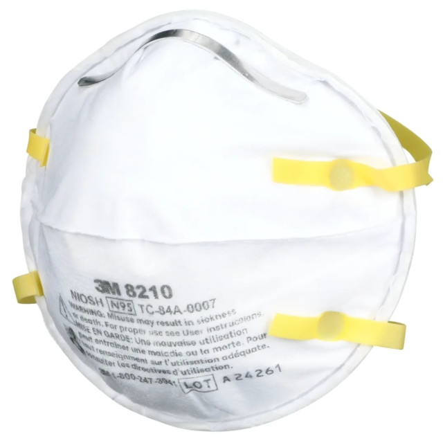 (20 個/盒)3M™ N95 拋棄式防塵口罩 8210個人防護安全口罩
