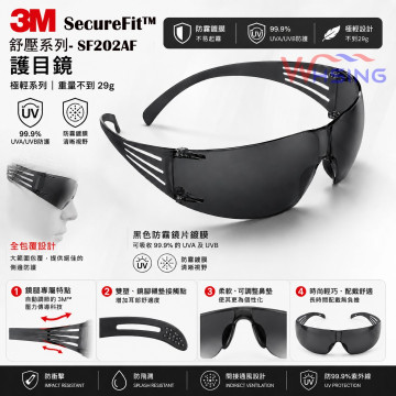 3M SF202AF安全眼鏡