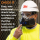 3M-HF-802SD半面雙罐式防毒面具